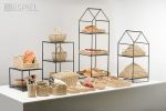ESPIEL - SYNTHETIC RATTAN RECTANGULAR TRAY WITH LID BEIGE 34 x 24 x 18 CM - Image 2