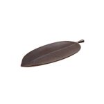 LEONE - BROWN MELAMINE LEAF PLATTER 37.5 x 15 x 2.2 CM