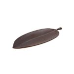 LEONE - BROWN MELAMINE LEAF PLATTER 57 x 20 x 2.2 CM