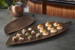 LEONE - BROWN MELAMINE LEAF PLATTER 57 x 20 x 2.2 CM - Image 2