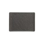 TOGNANA - VULCANIA BLACK RECTANGULAR PLATE 20 x 15 CM