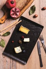 TOGNANA - VULCANIA BLACK RECTANGULAR PLATE 29.5 x 15 CM - Image 2