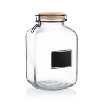XM - GLASS JAR WITH WOODEN LID 5 LT