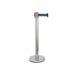 NOV - POLE ST/ST 6.3 x 32 x 90 CM WITH RETRACTABLE BLUE STRAP 200 CM