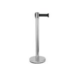 NOV - POLE ST/ST 6.3 x 32 x 90 CM WITH RETRACTABLE BLACK STRAP 200 CM