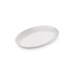 BNOV - OVAL MELAMINE PLATTER WHITE 43 x 28 x 3.5 CM