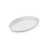 BNOV - OVAL MELAMINE PLATTER WHITE 50.6 x 32.5 x 3.5 CM