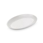 BNOV - OVAL MELAMINE PLATTER WHITE 55.8 x 35.6 x 3.5 CM