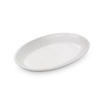 BNOV - OVAL MELAMINE PLATTER WHITE 60.8 x 39 x 3.5 CM
