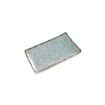 BNOV - TURQUOISE RECTANGULAR MELAMINE PLATTER 20 x 13.8 x 2.2 CM