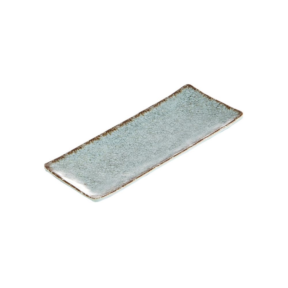 12-451.jpg BNOV - TURQUOISE RECTANGULAR MELAMINE PLATTER 30.9 x 12.5 x 2.2 CM - Image 1