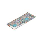 BNOV - MULTI-COLOUR SHAPES RECTANGULAR MELAMINE PLATTER 30.9 x 12.5 x 2.2 CM