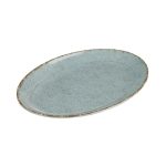 BNOV - TURQUOISE OVAL MELAMINE PLATTER 50.6 x 32.5 x 4 CM
