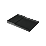BNOV - BREAKFAST MELAMINE TRAY WITH STEP BLACK 33 x 22 x 3 CM