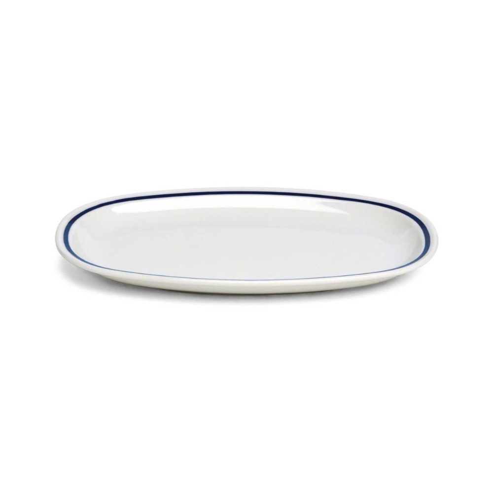 8000257355573.jpg TOGNANA - AZ FILO BLU OVAL PLATE 26 x 16 CM AZ020267420 - Image 1