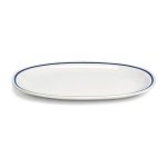 TOGNANA - AZ FILO BLU OVAL PLATE 30 x 20 CM AZ020297420