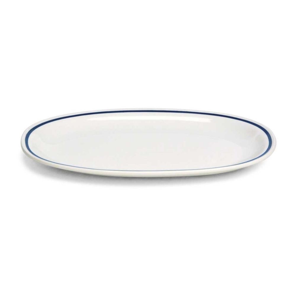 8000257355597.jpg TOGNANA - AZ FILO BLU OVAL PLATE 30 x 20 CM AZ020297420 - Image 1