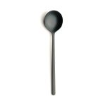 COMAS - ATLANTIDA ICE BLACK 18/10 6 MM TABLE SPOON SET OF 12