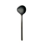 COMAS - ATLANTIDA ICE BLACK 18/10 6 MM SAUCE SPOON SET OF 12