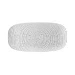 PREGO - CHEF ART SERIES NO.1 MATT STONE WHITE PORCELAIN RECTANGULAR PLATE 30.5 x 13.5 CM