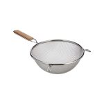 GTSA - DOUBLE MESH STRAINER WITH WOODEN HANDLE 24.5 CM