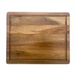 LUKANDA - ACACIA WOODEN CUTTING BOARD WITH GROOVE 40 x 30 x 2 CM