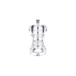 CV - TRANSPARENT ACRYLLIC SALT/PEPPER MILL WITH CERAMIC MECHANISM 6 x 12 CM