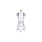 CV - TRANSPARENT ACRYLIC SALT/PEPPER MILL WITH CERAMIC MECHANISM 6 x 14.1 CM