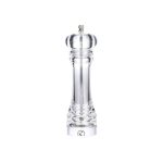 CV - TRANSPARENT ACRYLIC SALT/PEPPER MILL WITH CERAMIC MECHANISM 6 x 21.1 CM