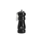 CV - BLACK WOODEN SALT/PEPPER MILL WITH CERAMIC MECHANISM 5.5 x 15.2 CM