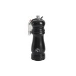 CV - BLACK WOODEN SALT/PEPPER MILL WITH CERAMIC MECHANISM 5.5 x 17.8 CM