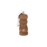 CV - BROWN WOODEN SALT/PEPPER MILL WITH CERAMIC MECHANISM 5 x 12.7 CM