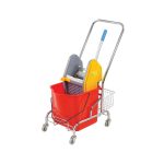 NOV - TROLLEY CLEANING BUCKET SINGLE WITH WRINGER 25 L