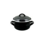 XM - ENAMEL MINI POT BLACK 12 CM