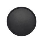 NOV - BLACK ANTI-SLIP ROUND TRAY 28 CM