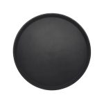 NOV - BLACK ANTI-SLIP ROUND TRAY 36 CM
