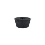 NOV - RIBBED RAMEKIN BLACK 5.5 x 3.5 CM / 30 ML