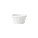 NOV - RIBBED RAMEKIN WHITE 7 x 3.5 CM / 60 ML