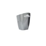 NOV - PLASTIC ICE BUCKET SILVER 12 CM