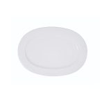 CV - RIM SHAPE WHITE OVAL PLATTER 35.5 CM
