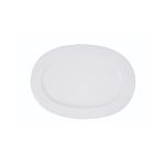 CV - RIM SHAPE WHITE OVAL PLATTER 30 CM