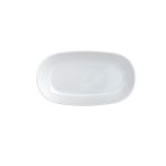 CV - FIESTA WHITE DEEP OVAL PLATTER 19 x 10 CM
