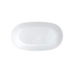 CV - FIESTA WHITE DEEP OVAL PLATTER 33 x 19 CM
