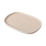 NEW BONE - FLAKES VANILLA OVAL PLATTER 33.5 x 21.5 CM