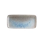 ID FINE - DELTA GREY/BLUE PORCELAIN RECTANGULAR PLATTER 34 x 15 CM