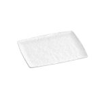 XM - PRESENTATION PLATTER RECTANGULAR MELAMINE WHITE MATT 26.5 x 32.5 CM No.7087