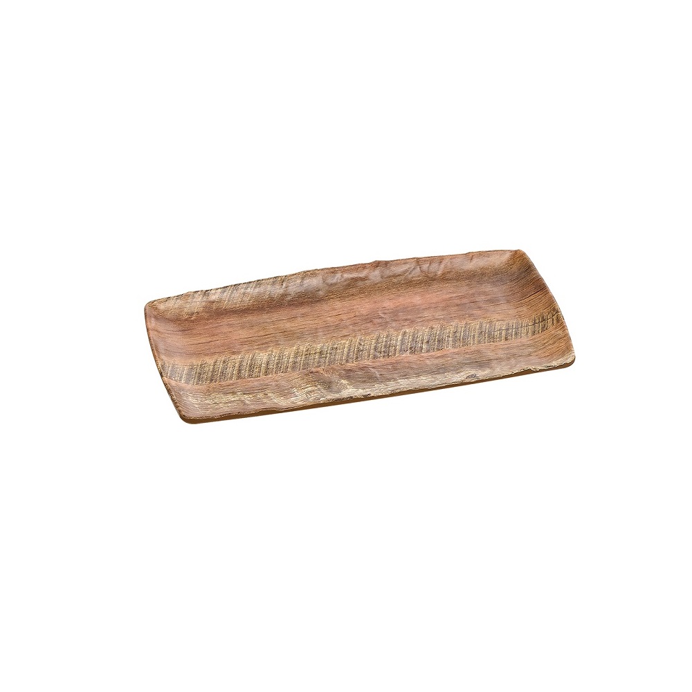 0747107.jpg XM - PRESENTATION PLATTER RECTANGULAR MELAMINE WOOD EFFECT 17.5 x 32.5 CM No.7107 - Image 1