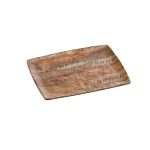 XM - PRESENTATION PLATTER RECTANGULAR MELAMINE WOOD EFFECT 26.5 x 32.5 CM No.7108
