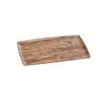 XM - PRESENTATION PLATTER RECTANGULAR MELAMINE WOOD EFFECT 52.5 x 33 CM No.7110