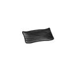 XM - PRESENTATION PLATE RECTANGULAR MELAMINE BLACK MATT 13 x 19 CM No.7113